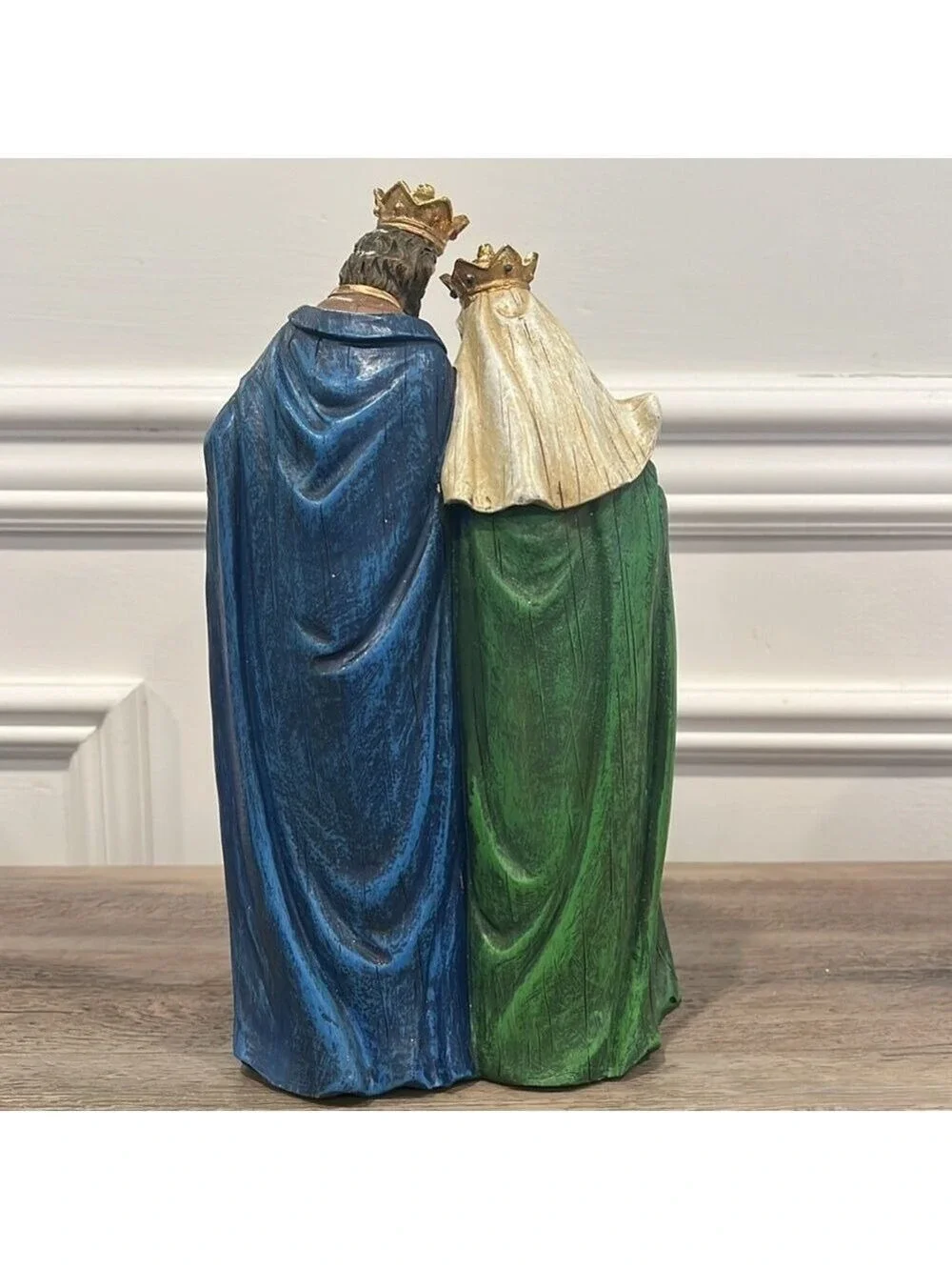 Nativity Holy Family with Wisemen Hand-Painted Polyresin Statue Christmas Decor